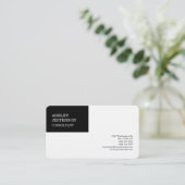 モダンプロフェッショナルトレンディーミニマルエレガントリスト 名刺 (スタンド正面)