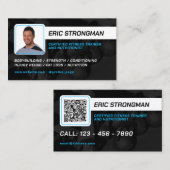 モダンプロフェッショナルトレーナーのプロフィール写真 名刺 (正面/裏面)