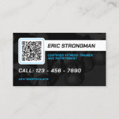 モダンプロフェッショナルトレーナーのプロフィール写真 名刺 (裏面)