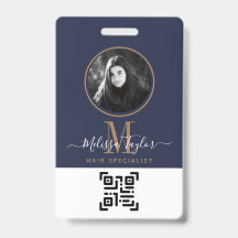 モダンプロフェッショナルネイビーブルー金ゴールド署名