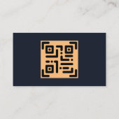 モダンプロフェッショナルネイビー青と金ゴールド写真 名刺 (裏面)