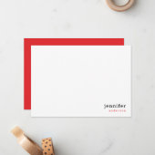 モダンプロフェッショナルバラレッド対応 ノートカード (正面/裏面インサイチュ)