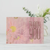 モダンプロフェッショナルバラ金ゴールドフローラミニマリスト サンキューカード (スタンド正面)