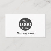 モダンプロフェッショナルパーソナライズされたロゴ、名前アドレス 名刺 (正面)