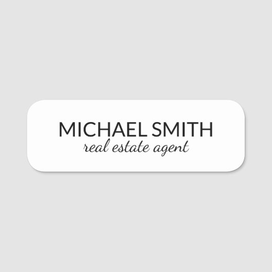 モダンプロフェッショナルパーソナライズされた名タグ 名札 (正面)
