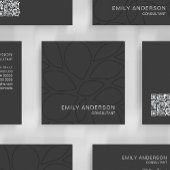 モダンプロフェッショナルパーソナライズされたQR名刺 スクエア名刺