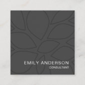 モダンプロフェッショナルパーソナライズされたQR名刺 スクエア名刺 (正面)