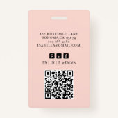 モダンプロフェッショナルビジネスコンサルタント写真 バッジ (裏面)