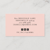 モダンプロフェッショナルビジネスコンサルタント写真 名刺 (裏面)