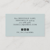 モダンプロフェッショナルビジネスコンサルタント写真 名刺 (裏面)