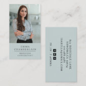 モダンプロフェッショナルビジネスコンサルタント写真 名刺 (正面/裏面)