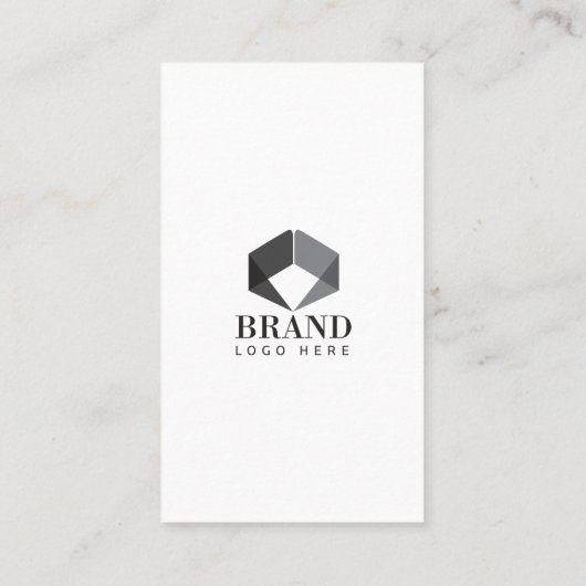 モダンプロフェッショナルビジネス写真ポートレートとロゴ 名刺 (裏面)