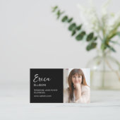 モダンプロフェッショナルビジネスQRコード写真 名刺 (スタンド正面)