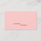 モダンプロフェッショナルピンク名刺 名刺 (正面)