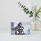 モダンプロフェッショナルファンタジーアートワーク 名刺 (スタンド正面)