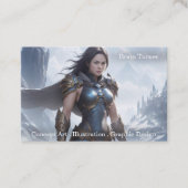 モダンプロフェッショナルファンタジーアートワーク 名刺 (正面)