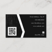 モダンプロフェッショナルフィットネスポートレート  名刺 (裏面)