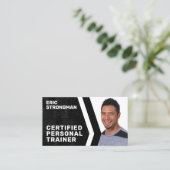 モダンプロフェッショナルフィットネスポートレート  名刺 (スタンド正面)
