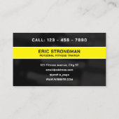 モダンプロフェッショナルフィットネス訓練 名刺 (裏面)