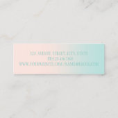 モダンプロフェッショナルフェイクラッシュシルバー スキニー名刺 (裏面)