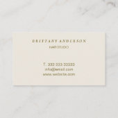 モダンプロフェッショナルフローラロゴデザイン 名刺 (裏面)