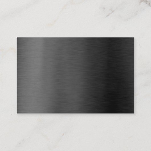 モダンプロフェッショナルブエレガントラックと金ゴールドの光沢 名刺 (裏面)