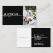 モダンプロフェッショナルブエレガントラックと金ゴールド色 名刺 (正面/裏面)