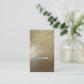 モダンプロフェッショナルブラシのストローク金ゴールド 名刺 (スタンド正面)