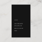 モダンプロフェッショナルブラシのストローク金ゴールド 名刺 (裏面)