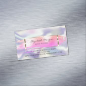 モダンプロフェッショナルブラシストローク、フレームホログラフィック マグネット名刺 (インサイチュ)