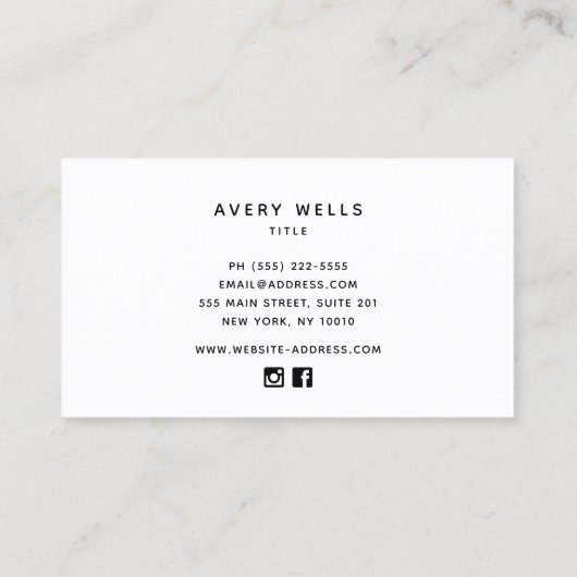 モダンプロフェッショナルブラック金ゴールド縁どビジネスCa 名刺 (裏面)