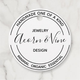 モダンプロフェッショナルブランディングデザイン |白 フェイバータグ