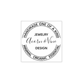 モダンプロフェッショナルブランディングデザイン |白 ラバースタンプ