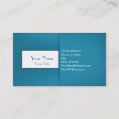 モダンプロフェッショナルブルーケース – 名刺 (裏面)