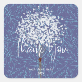 モダンプロフェッショナルブルーサンキュー スクエアシール