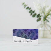 モダンプロフェッショナルブルー&ホワイトの名刺 名刺 (スタンド正面)