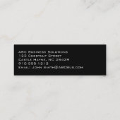 モダンプロフェッショナルプレミアムスリム名刺 スキニー名刺 (裏面)