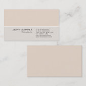 モダンプロフェッショナルプレーンシンプルカラーエレガント 名刺 (正面/裏面)