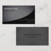 モダンプロフェッショナルプレーン黒の黒板 名刺 (正面/裏面)