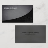 モダンプロフェッショナルプレーン黒の黒板 名刺 (正面/裏面)