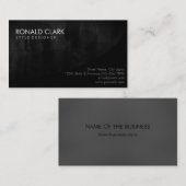 モダンプロフェッショナルプレーン黒の黒板 名刺 (正面/裏面)