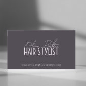 モダンプロフェッショナルヘアスタイリスト 高級感 名刺