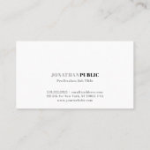 モダンプロフェッショナルホワエレガントイトグレークリーン平野 名刺 (裏面)