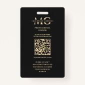 モダンプロフェッショナルマーケティングブエレガントラック金ゴールド バッジ (裏面)