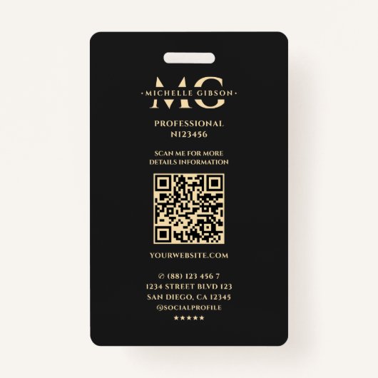 モダンプロフェッショナルマーケティングブエレガントラック金ゴールド バッジ (裏面)