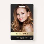 モダンプロフェッショナルマーケティングブエレガントラック金ゴールド バッジ (正面)