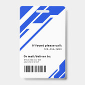 モダンプロフェッショナルマ企業のネージャIDバッジ バッジ (裏面)