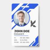 モダンプロフェッショナルマ企業のネージャIDバッジ バッジ (表面)