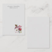 モダンプロフェッショナルミニマシンプルリストマグノリアス ノートカード (正面/裏面)