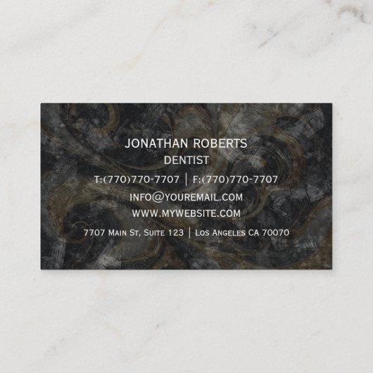 モダンプロフェッショナルミニマリストExecutive Generic B 名刺 (裏面)